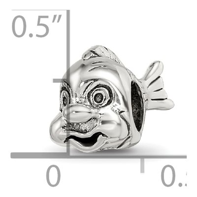 Sterling Silver Fish Bead – view 7
