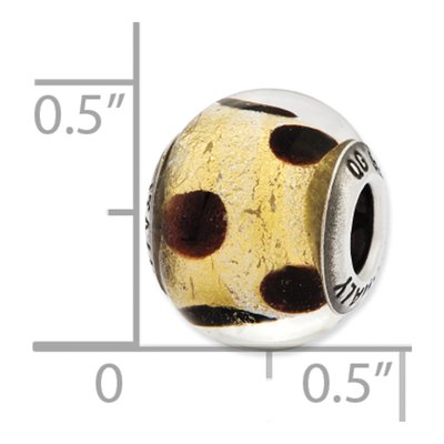 Sterling Silver Murano Glass Bead – view 6