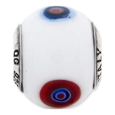 Sterling Silver Murano Glass Bead – view 5