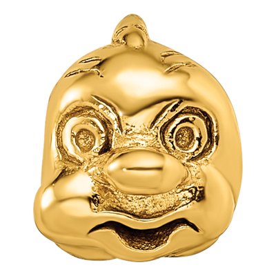 Gold-Plated Sterling Silver Fish Bead – view 6