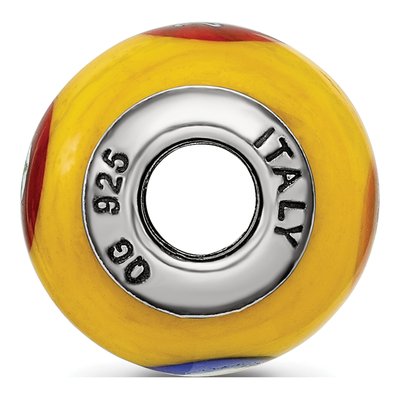 Sterling Silver Murano Glass Bead – view 4
