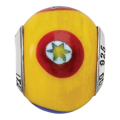 Sterling Silver Murano Glass Bead – view 5