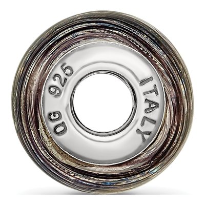 Sterling Silver Murano Glass Bead – view 4