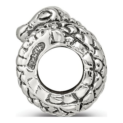 Sterling Silver Snake Bead – view 4