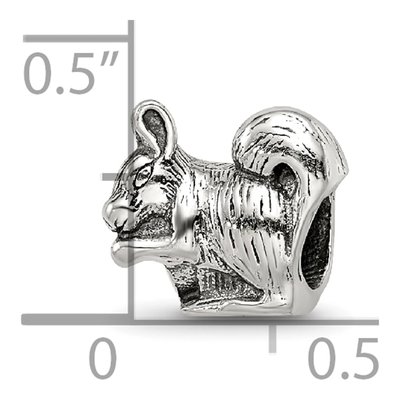 Sterling Silver Squirrel Bead – view 6