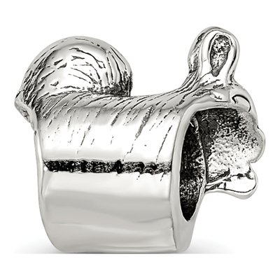 Sterling Silver Squirrel Bead – view 7