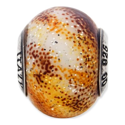 Sterling Silver Brown Glass Bead – view 5