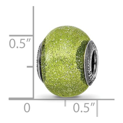 Sterling Silver Murano Glass Bead – view 7
