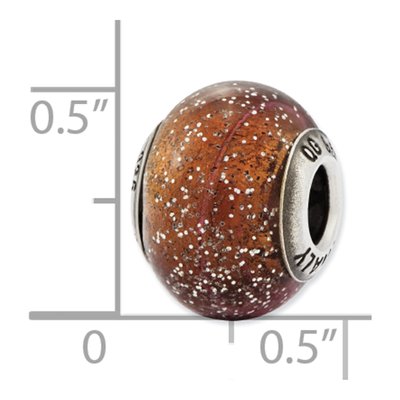 Sterling Silver Murano Glass Bead – view 6