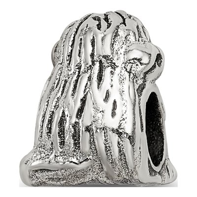 Sterling Silver Sitting Puppy Bead – view 7
