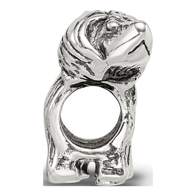 Sterling Silver Puppy Bead – view 4