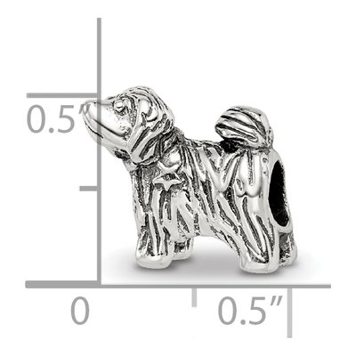 Sterling Silver Puppy Bead – view 6