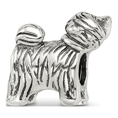 Sterling Silver Puppy Bead – view 7