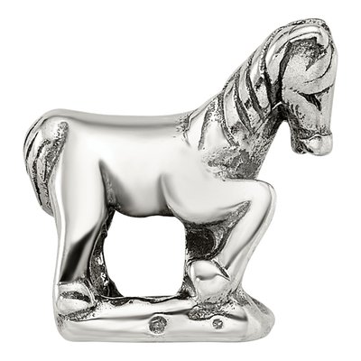 Sterling Silver Horse Bead – view 5