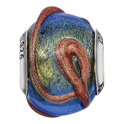 Sterling Silver Murano Glass Bead – view 5