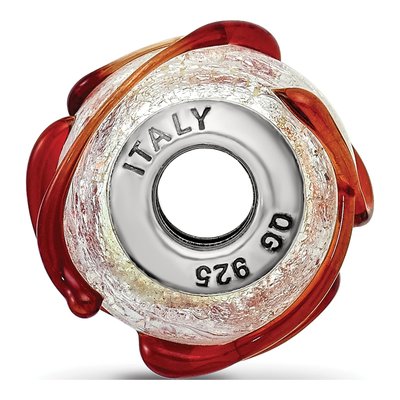 Sterling Silver Murano Glass Bead – view 4