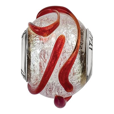Sterling Silver Murano Glass Bead – view 5