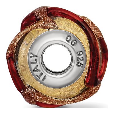 Sterling Silver Murano Glass Bead – view 4