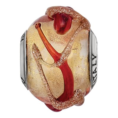Sterling Silver Murano Glass Bead – view 6
