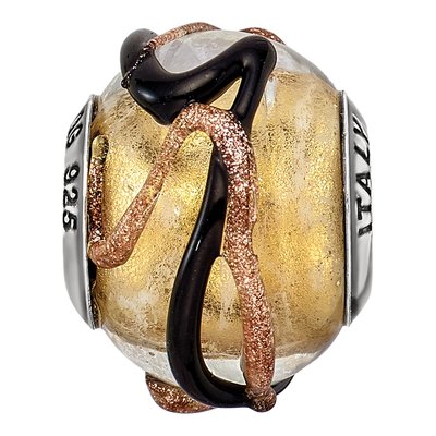 Sterling Silver Murano Glass Bead – view 6