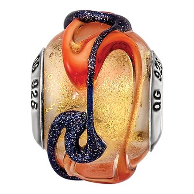 Sterling Silver Murano Glass Bead – view 6