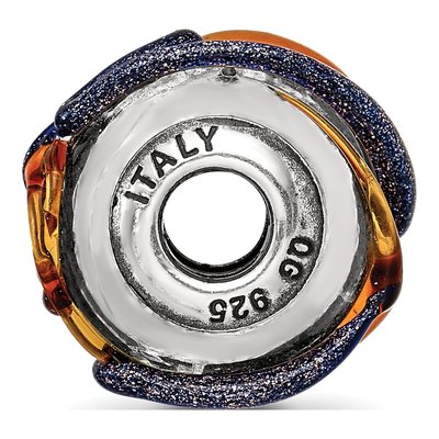 Sterling Silver Murano Glass Bead – view 2