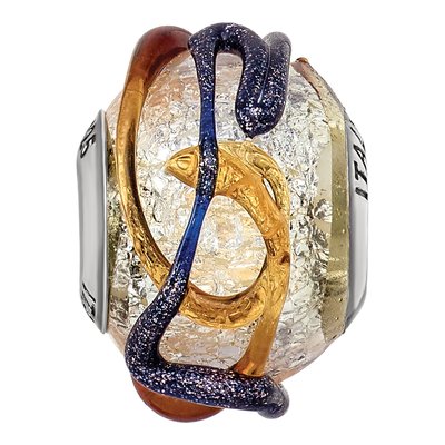 Sterling Silver Murano Glass Bead – view 3