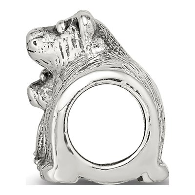 Sterling Silver Mama Baby Bear Bead – view 4