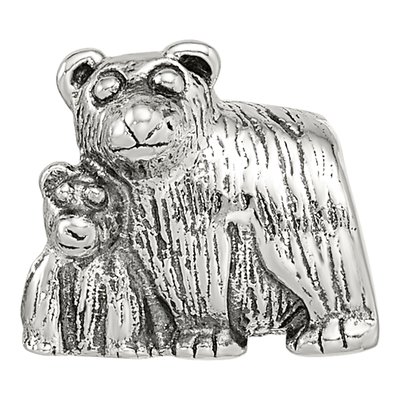 Sterling Silver Mama Baby Bear Bead – view 5
