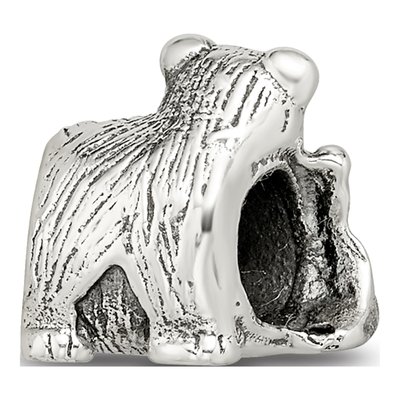 Sterling Silver Mama Baby Bear Bead – view 8
