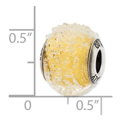 Sterling Silver Murano Glass Bead – view 4