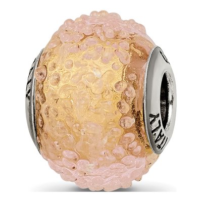 Sterling Silver Murano Glass Bead