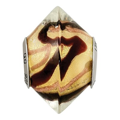 Sterling Silver Black Murano Glass Bead – view 7