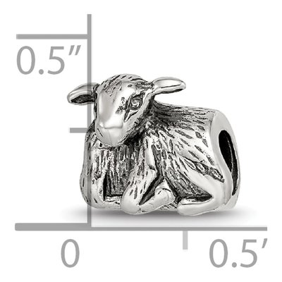 Sterling Silver Lamb Bead – view 6
