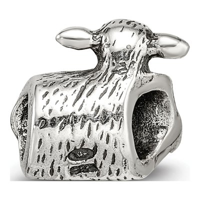 Sterling Silver Lamb Bead – view 7