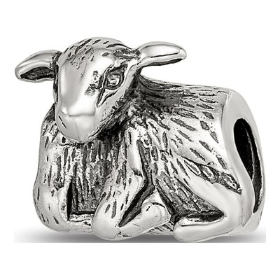 Sterling Silver Lamb Bead