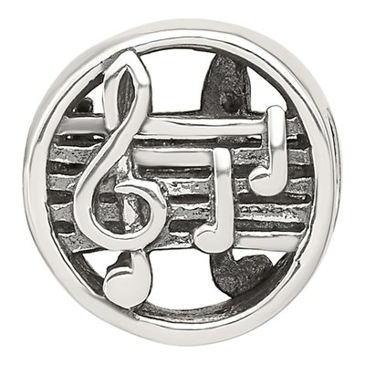 Sterling Silver Music Notes Bead – view 6