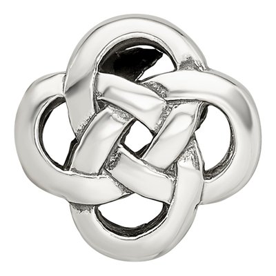 Sterling Silver Celtic Knot Bead – view 6