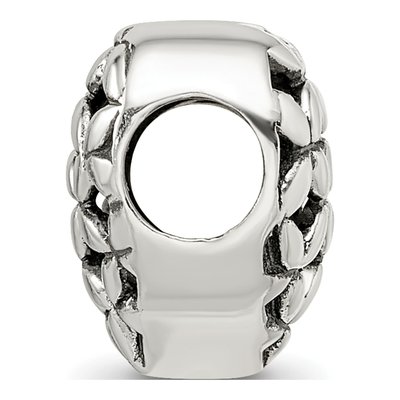 Sterling Silver Heart Bead – view 4