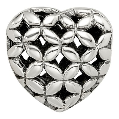Sterling Silver Heart Bead – view 6