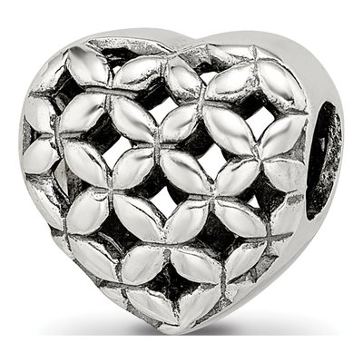 Sterling Silver Heart Bead