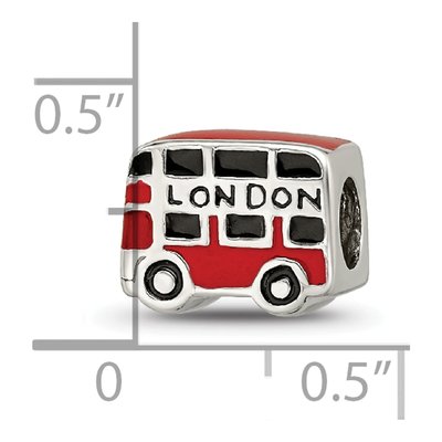 Sterling Silver London Bus Bead – view 5