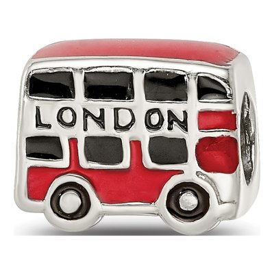 Sterling Silver London Bus Bead – view 7