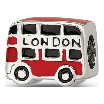 Sterling Silver London Bus Bead