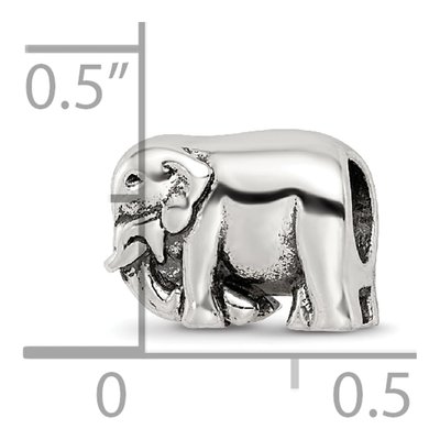 Sterling Silver Elephant Bead – view 6