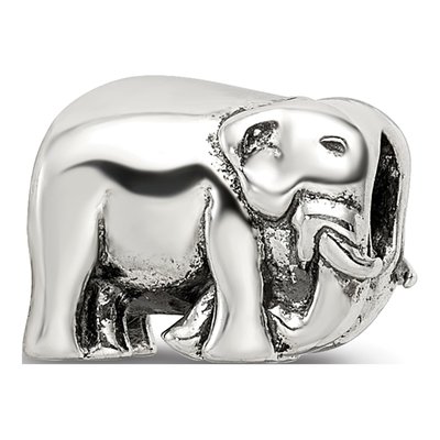 Sterling Silver Elephant Bead – view 7