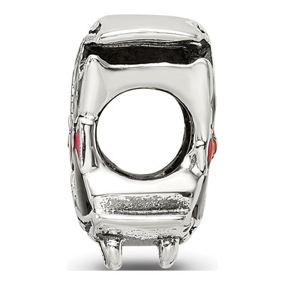 Sterling Silver Cat Moon Marcasite Bead – view 4
