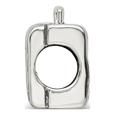 Sterling Silver Suitcase Bead – view 4