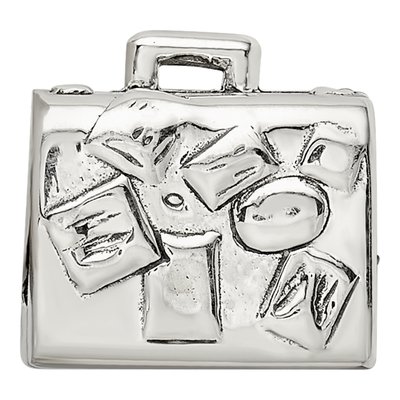 Sterling Silver Suitcase Bead – view 6