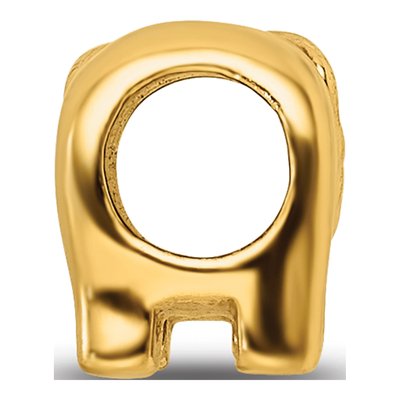 Gold-Plated Sterling Silver Elephant Bead – view 4